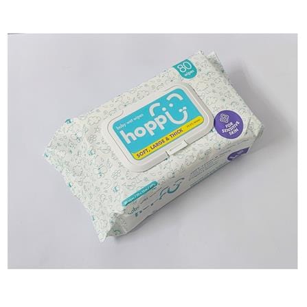 HOPPI BABY WET WIPES 80'S 480GM