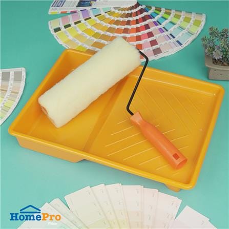 MATALL PAINT TRAY SET WITH 10" ROLLER & YELLOW TRAY PR16111