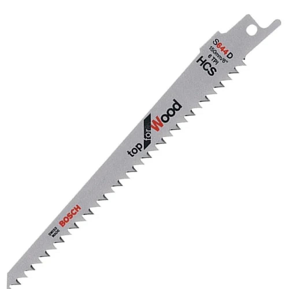 BOSCH RECIPROCATING SAW BLADE S644D (TOP FOR WOOD) 150X19X1.25MM  5PCS/PACK