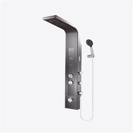 ALPHA SHOWER HEATER DC PUMP WITH RAIN SHOWER REVO-I MOCHA (CHROME SHOWER ACCESSORIES SET)