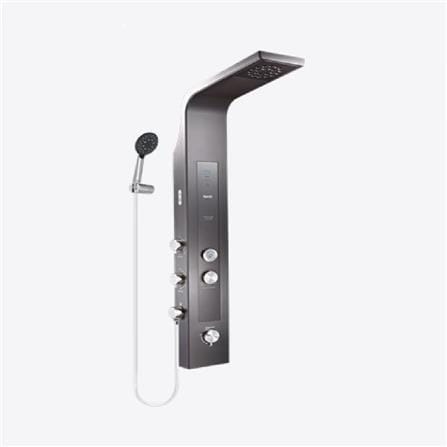 ALPHA SHOWER HEATER DC PUMP WITH RAIN SHOWER REVO-I MOCHA (CHROME SHOWER ACCESSORIES SET)