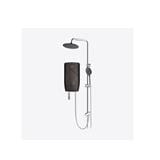 ALPHA SHOWER HEATER NON PUMP WITH RAIN SHOWER F7-E DARK MOCHA (CHROME SHOWER SET ACCESSORIES SET)