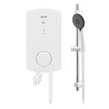 ALPHA SHOWER HEATER NON PUMP WITH HAND SHOWER RS-E WHITE (WHITE SHOWER ACCESSORIES SET)