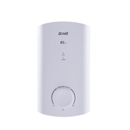 ALPHA SHOWER HEATER NON PUMP WITH HAND SHOWER RS-E WHITE (WHITE SHOWER ACCESSORIES SET)