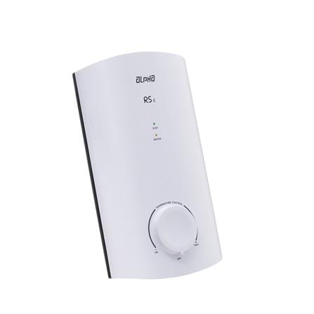 ALPHA SHOWER HEATER NON PUMP WITH HAND SHOWER RS-E WHITE (WHITE SHOWER ACCESSORIES SET)