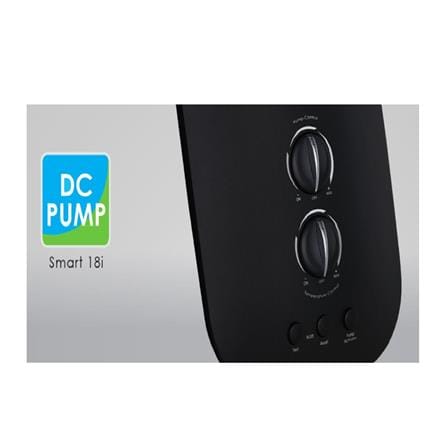 ALPHA SHOWER HEATER DC PUMP WITH HAND SHOWER SMART 18-I MATT BLACK (CHROME SHOWER ACCESSORIES SET)