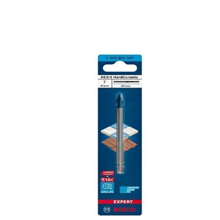 HARD CERAMIC TITLE DRILL BIT BOSCH HEX-9 7X90MM