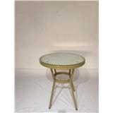 MARTINI PE RATTAN TABLE (GREEN/WHITE)  72CM H
