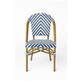 MAZE GARDEN CHAIR WITH ARMREST (BLUE/WHITE)