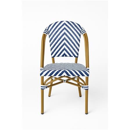 MAZE GARDEN CHAIR WITH ARMREST (BLUE/WHITE)