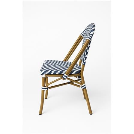 MAZE GARDEN CHAIR WITH ARMREST (BLUE/WHITE)