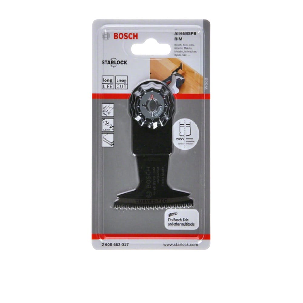 BOSCH MULTI CUTTER PLUNGECUT SAW BLADE (WIDE) HARDWOOD ALL65BSPB 2608662017