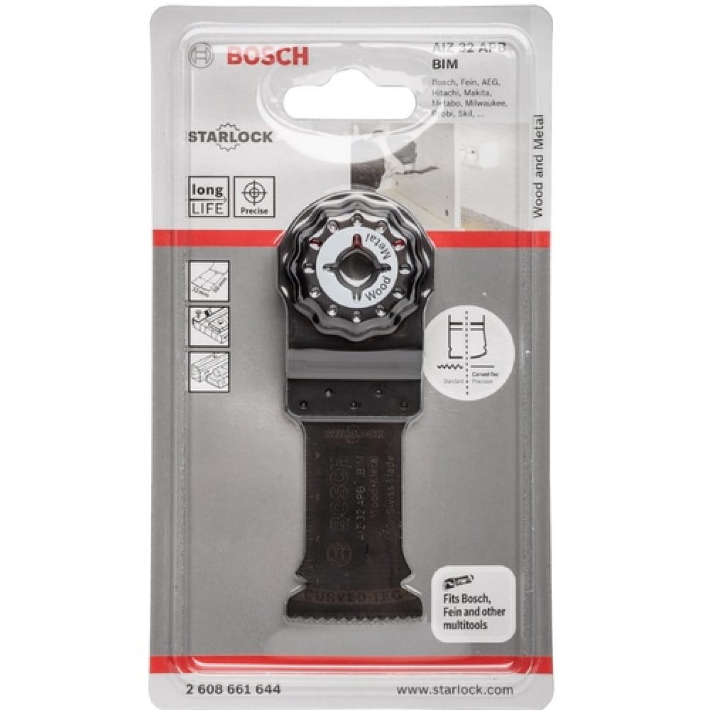 BOSCH MULTI CUTTER PLUNGECUT SAW BLADE (NARROW) WOOD+METAL AIZ32 2608661644