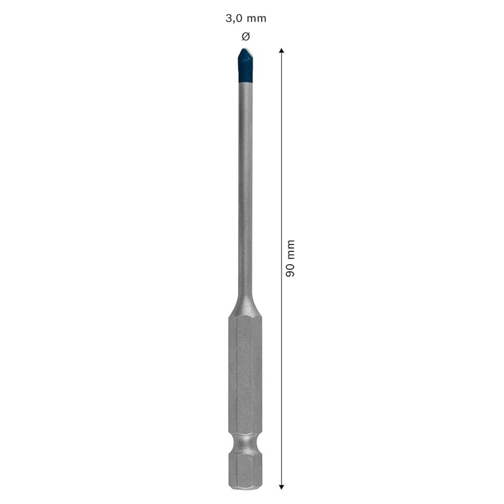 HARD CERAMIC TITLE DRILL BIT BOSCH HEX-9 3X90MM