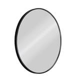 GLOREX LIGHTWEIGHT ALUMINIUM FRAME MIRROR ROUND 50CM  BLACK