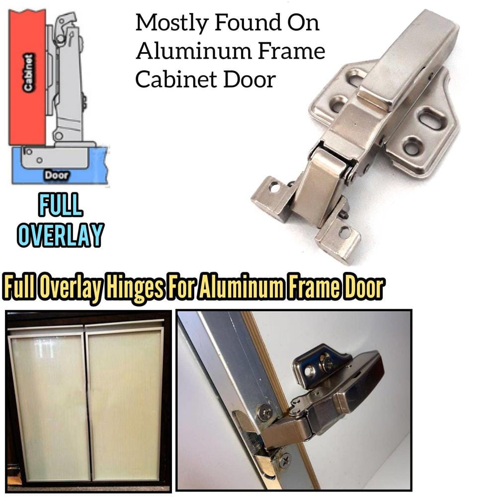 AVIO HINGE APN313-15-4BL 5/8 FULL OVERLAY SLIDE ON SOFT CLOSING 4 HOLESM/PLATE