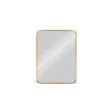 GLOREX LIGHTWEIGHT ALUMINIUM FRAME MIRROR 45X60CM GOLD