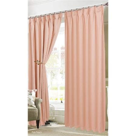 RED DANIELLE CURTAIN FRENCH PLEAT URBAN C23 80960 2P PALE PEACH