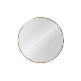 GLOREX LIGHTWEIGHT ALUMINIUM FRAME MIRROR ROUND 60CM GOLD