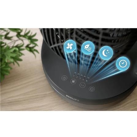 PHILIPS AIR CIRCULATOR TABLE FAN CX3050/01 22CM 27W 3SPEED BLACK