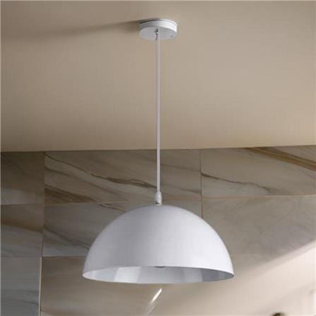BRIGHT OBJECTIVES PENDANT LAMP 9103 30CM WHITE