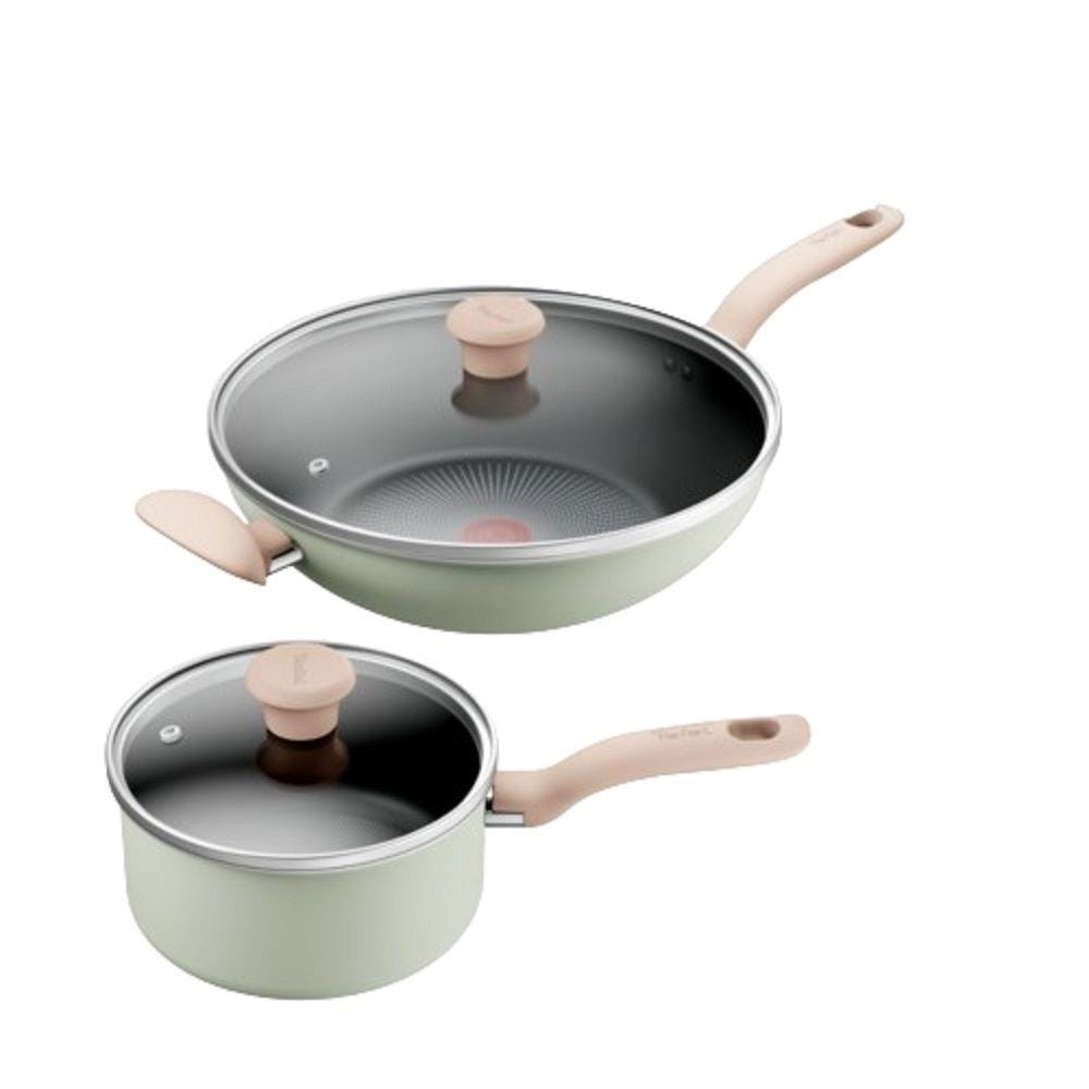TEFAL SO MATCHA 4-PIECE SET (SAUCEPAN 18CM WIITH LID + WOKPAN 30CM WITH LID) G179S4