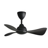 ALPHA CEILING FAN ALKOVA MILI 3B MATT BLACK 33"