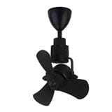 ALPHA CEILING FAN ALKOVA KONA 3B MATTE BLACK 16"