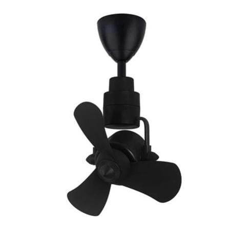 ALPHA CEILING FAN ALKOVA KONA 3B MATTE BLACK 16"