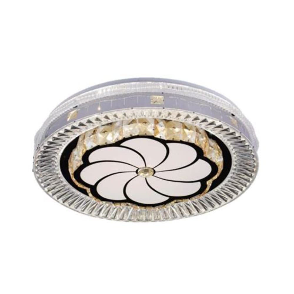 BRIGHT OBJECTIVES CEILING LAMP LED 16153 96W 3C 50CM SILVER CHROME WHITE