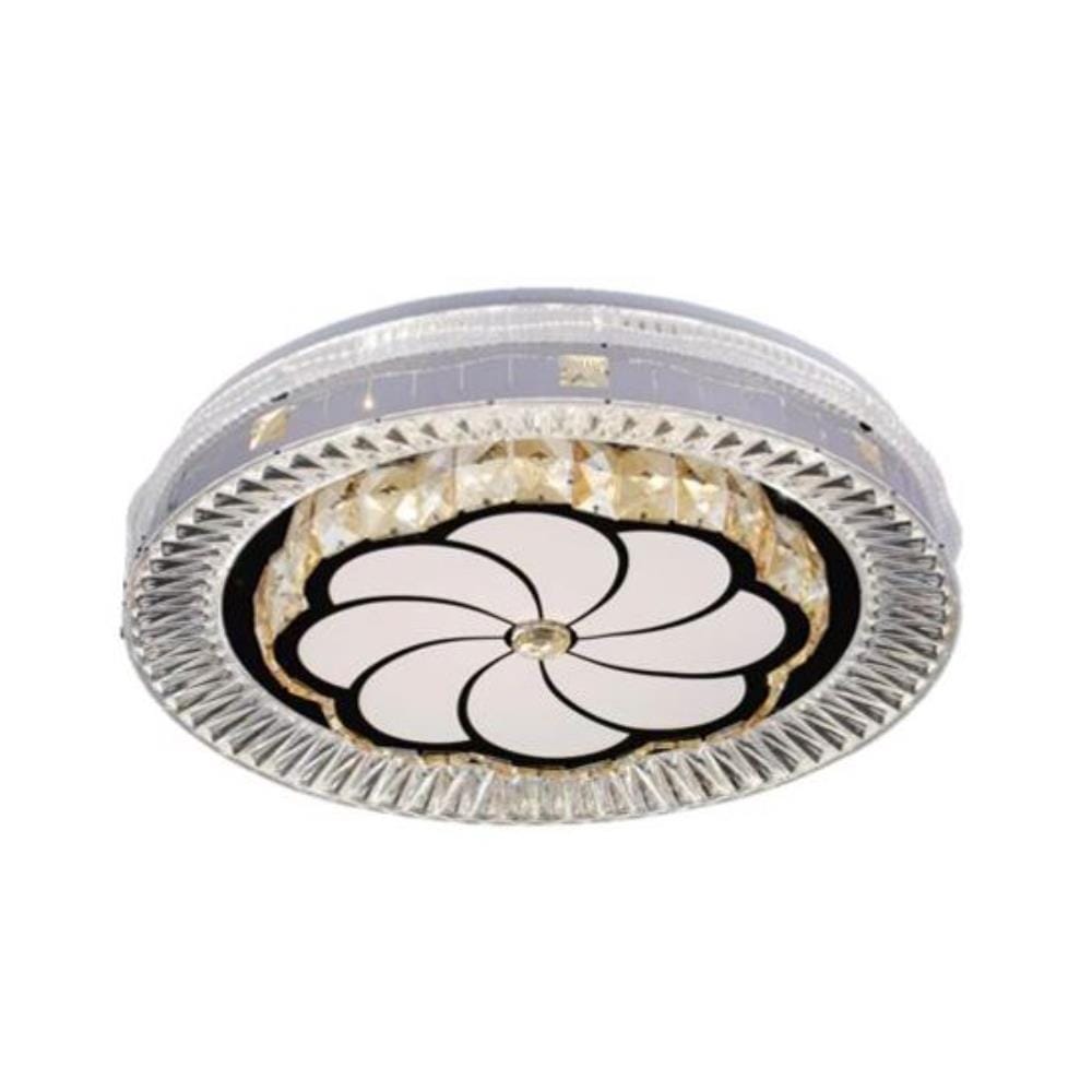 BRIGHT OBJECTIVES CEILING LAMP LED 16153 96W 3C 50CM SILVER CHROME WHITE