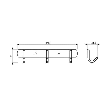 MD 3 HOOK AHF-J3-MG ALUMINIUM METAL GUN