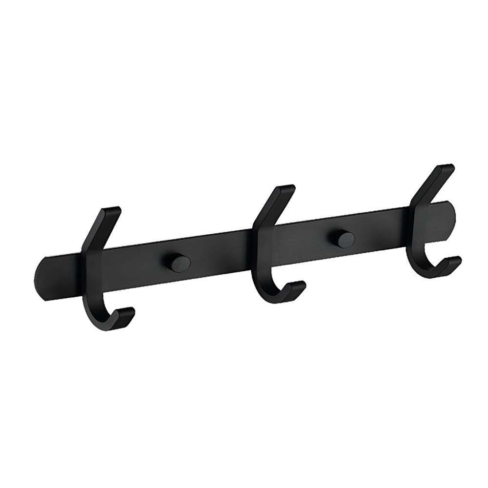 MD DOUBLE 3 HOOK AHF-K3-BK ALUMINIUM BLACK