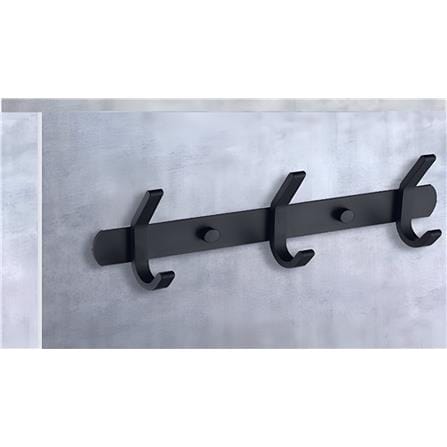 MD DOUBLE 3 HOOK AHF-K3-BK ALUMINIUM BLACK