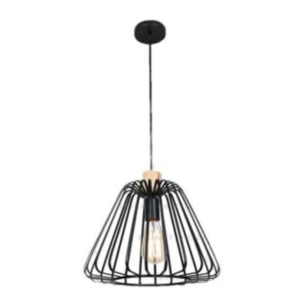 BRIGHT OBJECTIVES PENDANT LAMP 12331 33CM BLACK + LIGHT BROWN