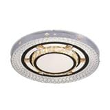 BRIGHT OBJECTIVES CEILING LAMP LED 16151 96W 3C 50CM SILVER CHROME WHITE
