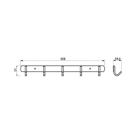MD 5 HOOK AHF-J5-MG ALUMINIUM METAL GUN