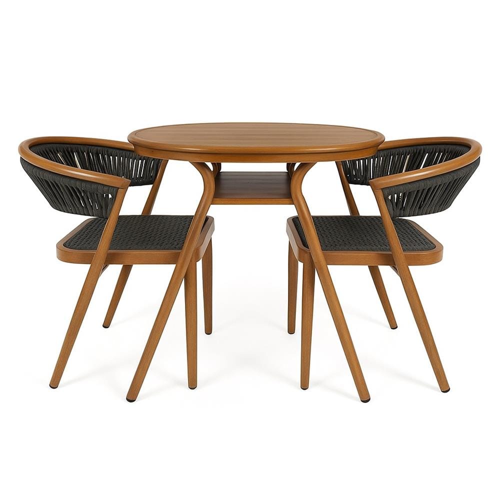 SURAYA 2-SEAT PATIO SET  SPRING, WOODEN