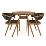 SURAYA 2-SEAT PATIO SET  SPRING, WOODEN
