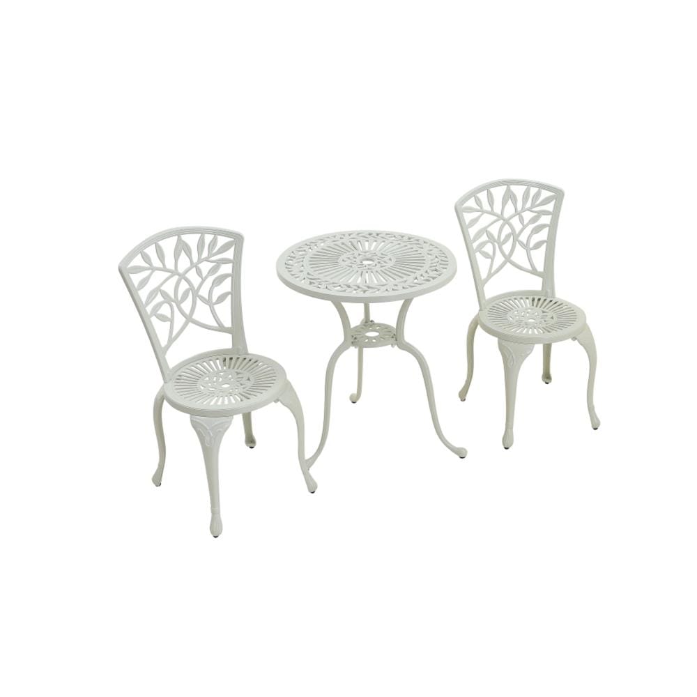 2-SEAT PATIO SET02 SPRING BECKHAM CAST ALUMINIUM WHITE