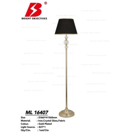 BRIGHT OBJECTIVES FLOOR LAMP ML-16407 36CM GOLD+BLACK