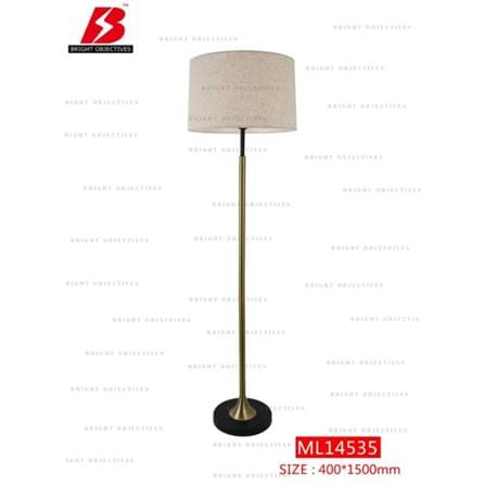 BRIGHT OBJECTIVES FLOOR LAMP ML-14535 40CM GOLD BLACK+BEIGE