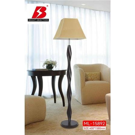 BRIGHT OBJECTIVES FLOOR LAMP ML-15892 40CM DARK BROWN+BEIGE