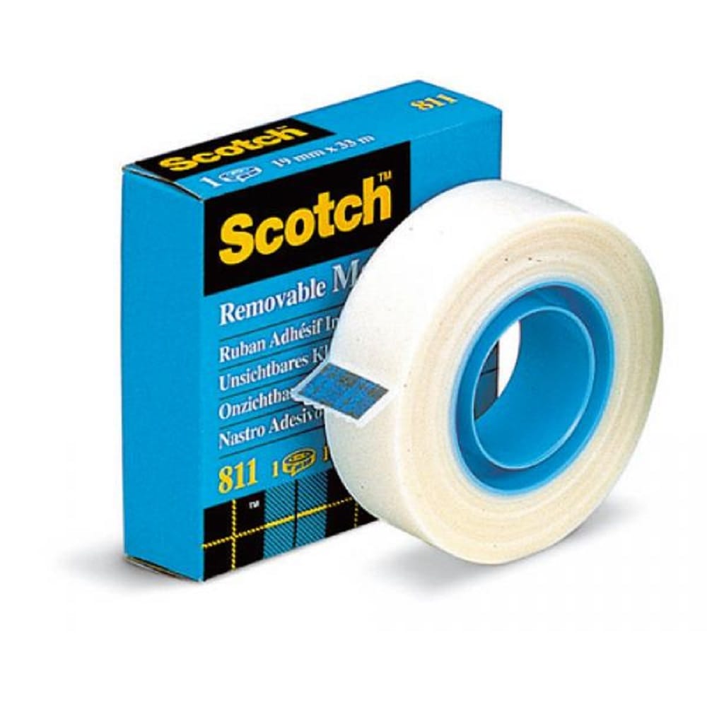 SCOTCH REMOVABLE TAPE 19MMX32.9M 811