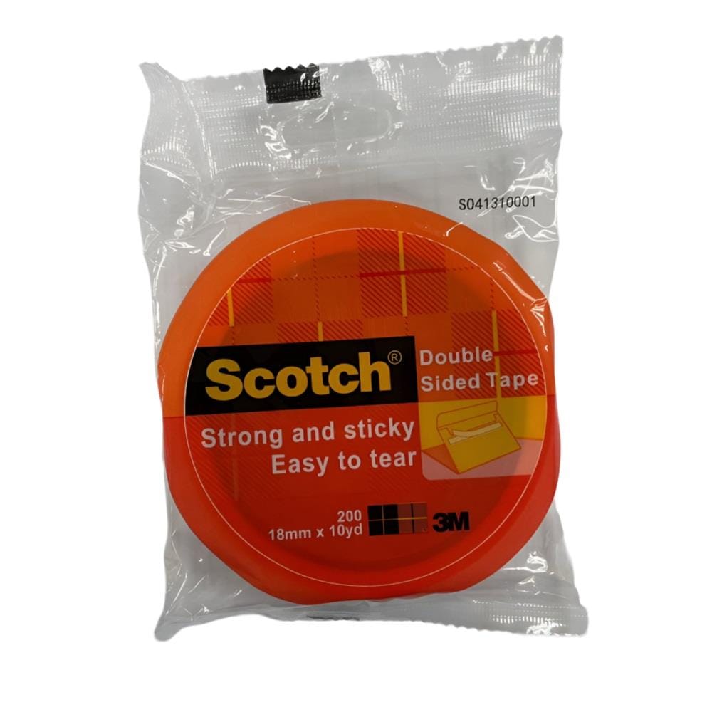 SCOTCH DBL-SIDED TAPE 200 18MMX10YARDS