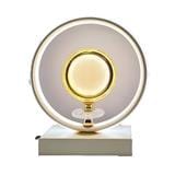 BRIGHT OBJECTIVES TABLE LAMP MT-16261 WH 30CM WHITE+GOLD