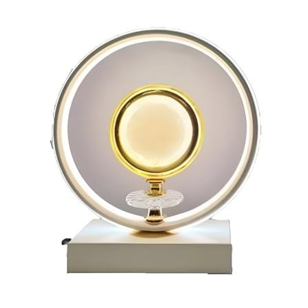 BRIGHT OBJECTIVES TABLE LAMP MT-16261 WH 30CM WHITE+GOLD