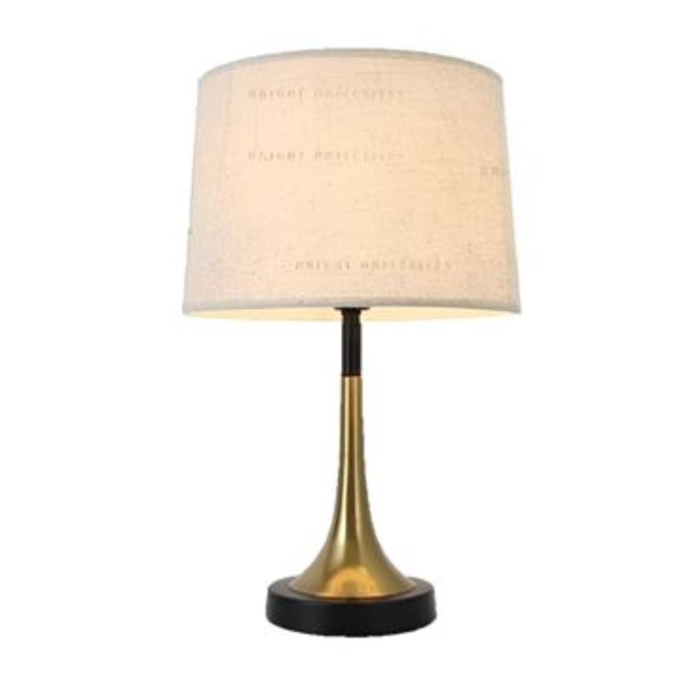 BRIGHT OBJECTIVES TABLE LAMP MT-14535 30CM BLACK+BEIGE+GOLD