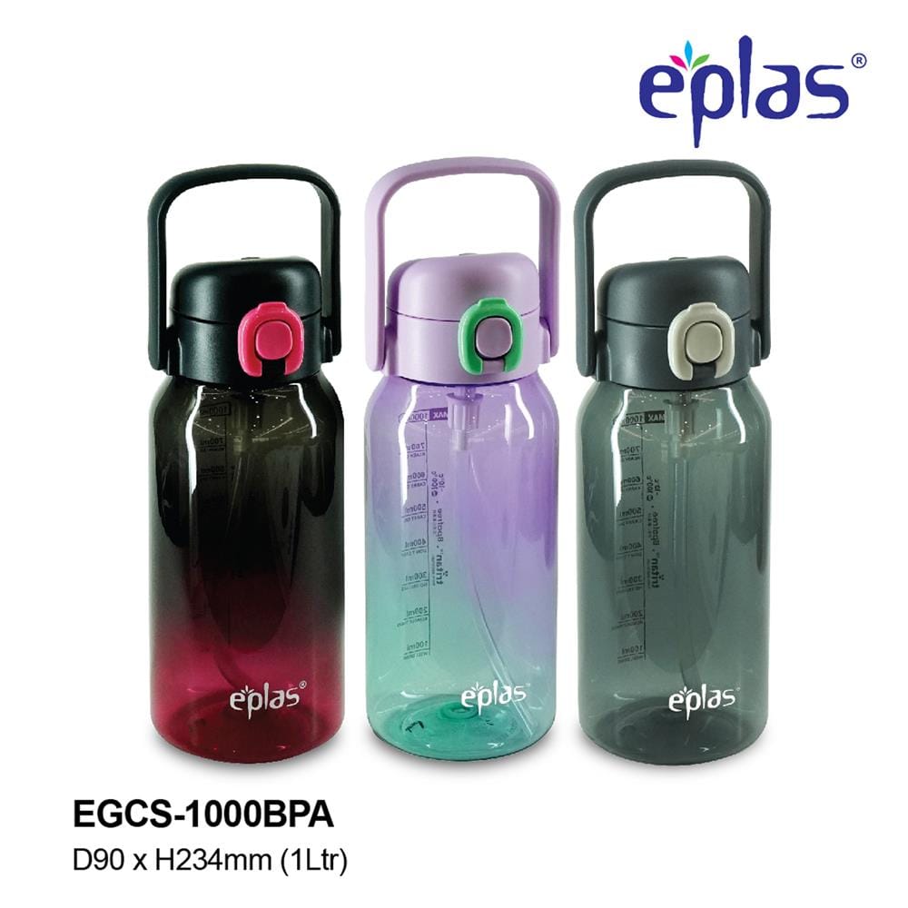 EPLAS WATER BOTTLE ONE TOUCH 1000ML- EGCS-1000BP