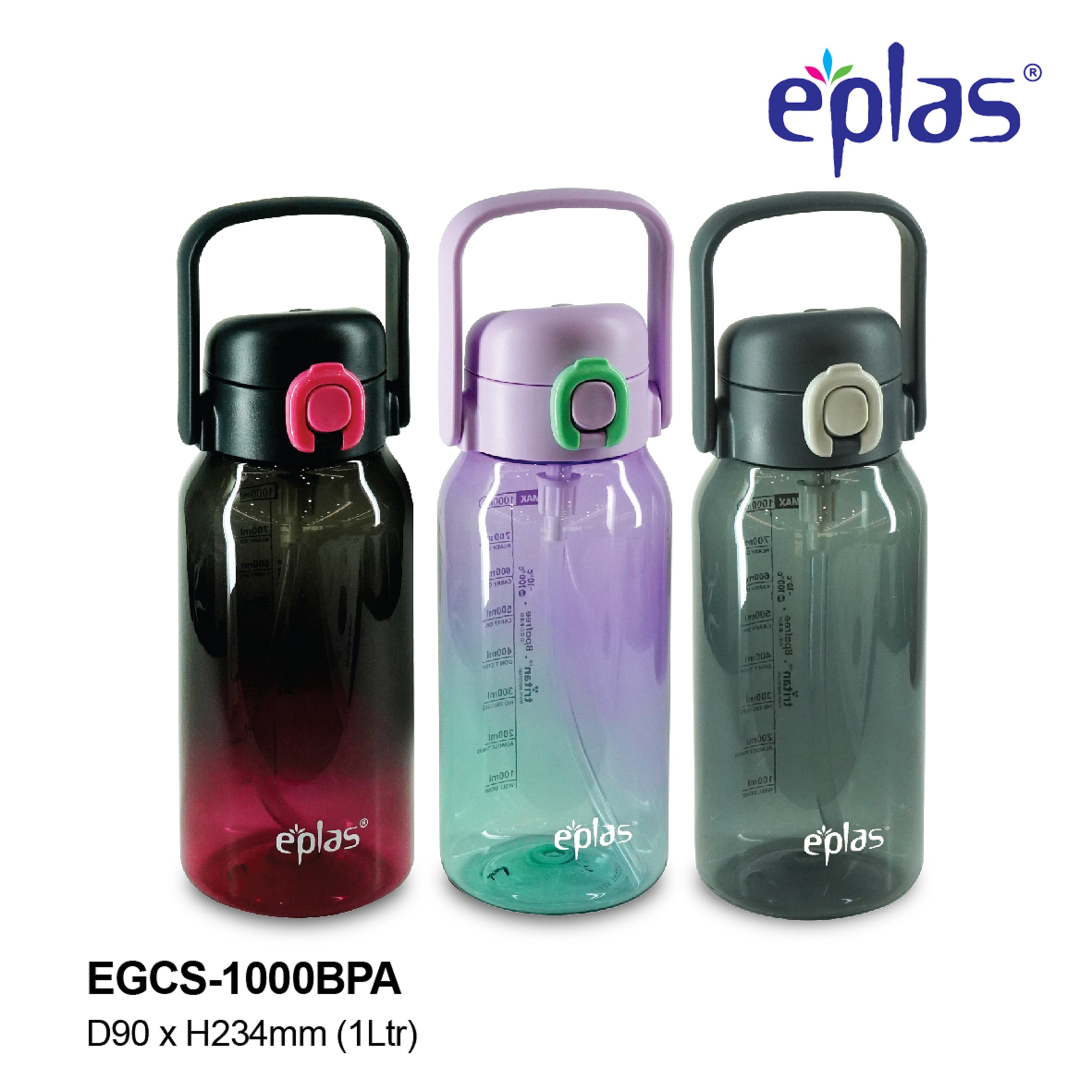 EPLAS WATER BOTTLE ONE TOUCH 1000ML- EGCS-1000BP